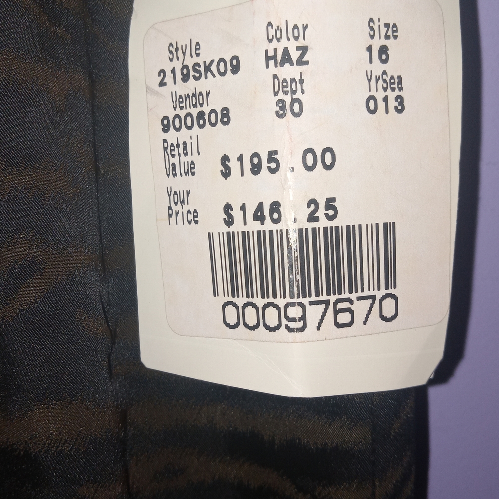 Doncaster Black and Brown Skirt